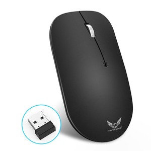 ZeroGate T20 – souris optique sans fil 2.4G, noire, silencieuse, pour ordinateur portable de bureau, avec récepteur USB - Product Image 1