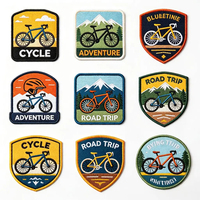 Patch brodé en toile écologique premium avec fil PU, forme fleur, fixation auto-agrippante, pour vêtements, chapeaux, sacs, personnalisable OEM
