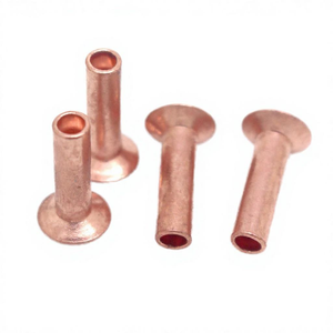 Remaches sólidos de cobre de fábrica china, remaches sólidos de cabeza avellanada, remaches de cabeza plana, remaches de cabeza grande M2-M8 - Product Image 1