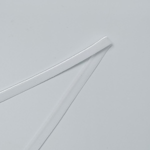 Cinta Elástica de Nylon Jacquard de Alta Calidad de 8mm, Tejido de Punto, Cómoda, Decorativa, Color Blanco Sólido para Prendas - Product Image 3