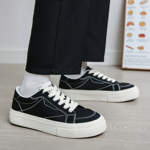 Nuevas zapatillas clásicas blancas de lona para adolescentes, tallas 39-44, venta al por mayor de fábrica de Wenzhou, exportación, moda, estilo natural, <span class=keywords><strong>zapatos</strong></span> casuales para hombre 2026 - Product Image 5