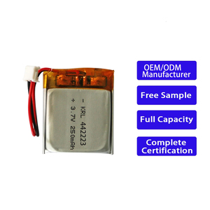 Batteries lithium-ion KRL OEM ODM personnalisées Sea Status China 442223 250mAh 3.7v longue durée pour audio Bluetooth - Product Image 1