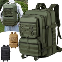 Sac à dos de randonnée robuste et imperméable, respirant, avec bretelles réglables, système Molle camouflage, pour le trekking