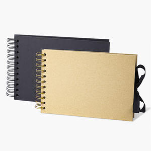 6 pouces Bow Ribbon Design Scrapbook <span class=keywords><strong>Photo</strong></span> <span class=keywords><strong>Album</strong></span> Invité DIY Memory Book avec Pages Noires pour Noël Anniversaire Cadeau <span class=keywords><strong>D</strong></span>'anniversaire - Product Image 1