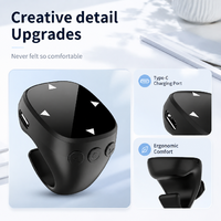 Anillo Inteligente Inalámbrico con Pantalla Táctil Portátil, Control Remoto para Videos Cortos, Fotos, Desplazamiento de Páginas, Cuenta Regresiva, Compatible con iOS y Android