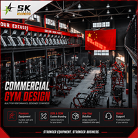 Equipo de Gimnasio Comercial SK, Máquina de Entrenamiento de Fuerza Profesional con Cables, Entrenador Funcional para Uso en Centros de Fitness
