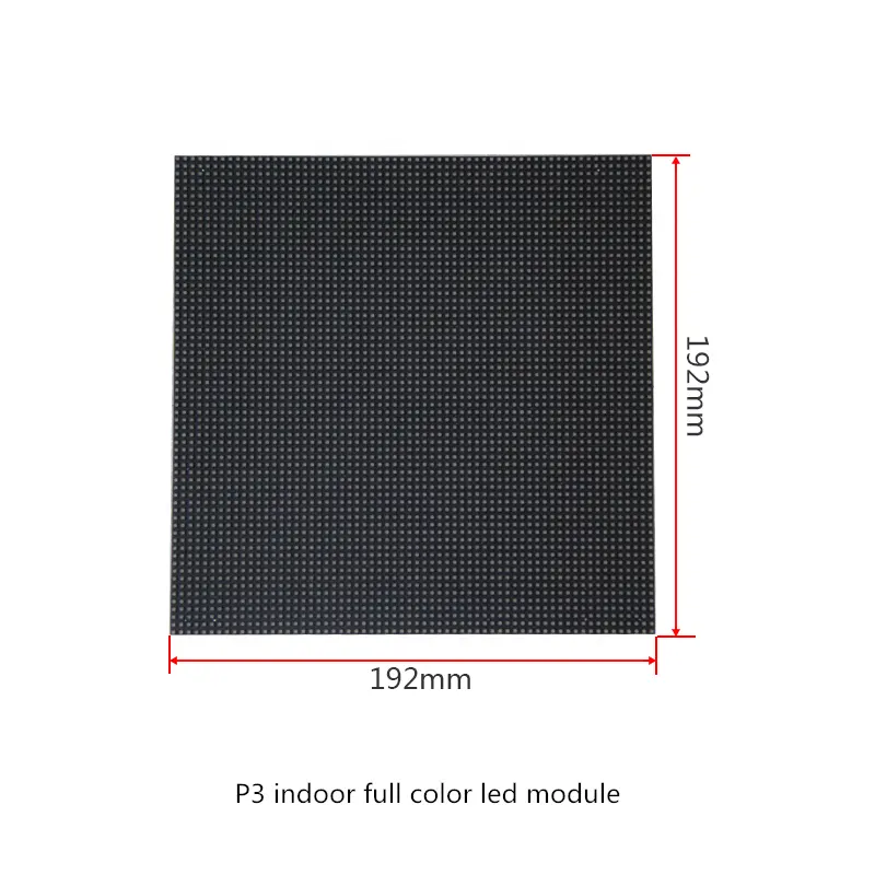 İyi fiyat SMD2121 kapalı P3 led ekran panel P3 led modülü 192x192