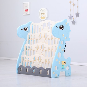 Estantería <span class=keywords><strong>Infantil</strong></span> Moderna Ajustable y Multifuncional para Guardería, Librería Extensible de Plástico para Sala de Estar, Estantería para Niños - Product Image 6