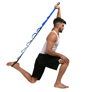 Sangle de yoga portable complète en nylon avec boucles pour étirements corporels - Product Image 1