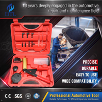 Kit d'outils de remplacement de liquide de frein avec pompe à vide manuelle HTL, pompe à vide métallique de type à percussion, pompe à vide double usage, outil de réparation automobile
