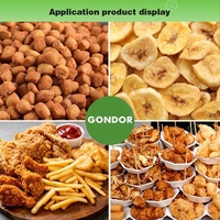 Friteuse à charbon par lots de l'industrie des granulés Freidora Machine à frire les oignons et les bananes entièrement automatique pour les arachides