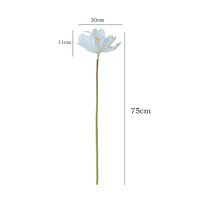 Bunga Epiphyllum Spider Lily Plastik Sutra Berkualitas Tinggi, Tangkai Tunggal, Tangkai Panjang, Gaya Tradisional, untuk Pernikahan, Fotografi Luar Ruangan