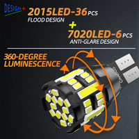 Ampoule LED haute luminosité JIACHI T15 T16 avec décodage CANBUS 921 912, feux de recul universels à 360 degrés, 900LM, Plug-and-Play