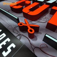 Letras de Canal Luminosas LED Acrílicas para Empresas, Letreros Exteriores, Letreros 3D Acrílicos con Iluminación Frontal LED para Negocios, Luminosos