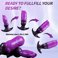 Plug anal gonflable souple réaliste pour femmes, jouet sexuel pour adultes - résistant à l'eau, portable, sensation de toucher réel