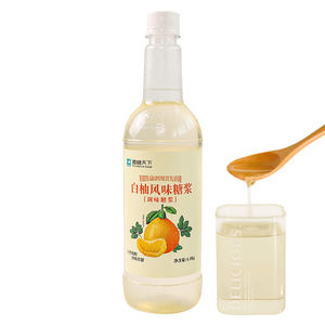 Jarabe de café líquido con sabor a pomelo blanco de grado profesional para hielo raspado envasado en botella - Product Image 2