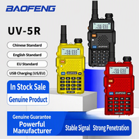 Talkie-walkie Baofeng, portée 5 km, batterie 1500 mAh, double bande, radio bidirectionnelle portable, interphone pour le camping et les chantiers de construction