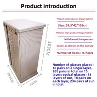 Présentoir à lunettes, armoire de rangement pour lunettes de soleil 234 emplacements, lunettes optiques 288 emplacements, vitrine d'exposition de lunettes, échantillons de lunettes