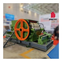 Concasseur d'argile entièrement automatique, broyeur à rouleaux en alliage de chrome, machine à blocs creux, machine à fabriquer des briques à vendre