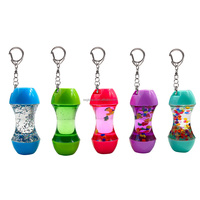 Porte-clés en acrylique en forme de dauphin, adorable animal marin, avec liquide et huile, porte-clés de personnage
