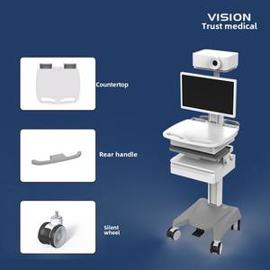 ओएम/ओडम अनुकूलन योग्य औद्योगिक बहुक्रियाशील अस्पताल ट्रॉली सीधे क्लीनिकों के लिए एल्यूमीनियम और एब्स धातु - Product Image 2