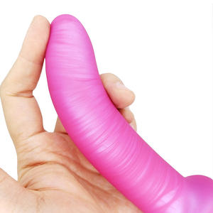 Vente en gros godes en gelée douce avec ventouse forte gode en cristal jouets sexuels gode réaliste pour femmes - Product Image 6
