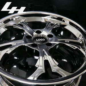 Llanta de Aleación con Detalles en Oro Cromado |   17-22 Pulgadas |   5 Lug PCD |   Diseño Tribal de 5 Rayos |   Deep Dish |   Para Autos Clásicos y Modernos - Product Image 6