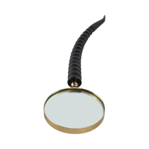 Lente d'ingrandimento con manico in corno di bufalo per decorazioni casa e ufficio - Product Image 3