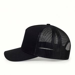 Factory Wholesale Trucker Baseball Cap Custom Logo 7 Panel Curved Brim Mesh Unisex Summer Outdoor <b>Hat</b> - Product Image 3