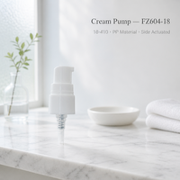 Pompe à crème 18/410 18/415, pompe à lotion noire, blanche, transparente pour flacon de crème cosmétique, plastique PP, vente en gros