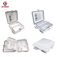 Weißer FDB Glasfaser-Verteilerkasten 1x8 PLC Splitter 8 12 SC Simplex Adaptergehäuse für FTTX Kabelmanagement