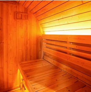 Helius Độc Đáo Ngoài Trời Đen Thùng Tắm Hơi Rắn Gỗ Cách Nhiệt Thoải Mái Nhà Tắm Hơi Riêng Với Nóng - Product Image 6