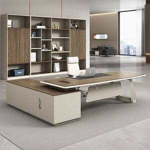 Mesa de oficina moderna de lujo y alta calidad, en forma de muebles de oficina L, mesa de oficina ejecutiva para uso de Director Ejecutivo o gerente, venta al por mayor, 2017 - Product Image 1