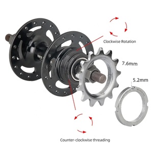 FBicycle engrenage fixe une vitesse vélo roue libre pignons vélo fileté anneaux de verrouillage pour 13T 14T 15T 16T 17T 18T vélos - Product Image 4