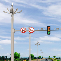 Laihong Eclairage Extérieur LED Style Chinois Lampe Magnolia Routier Municipal Projets de Paysage Eclairage de Rue Lampe Solaire