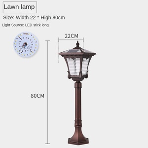 Moderno IP65 impermeable LED paisaje jardín césped luz 60CM Solar exterior iluminación ahorro de energía al por mayor - Product Image 4