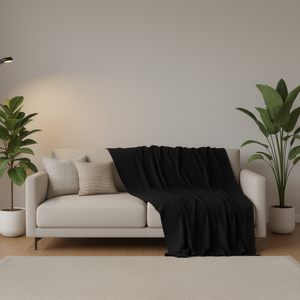 Accessorio in tessuto Iln 100x75 cm Nero Decorazioni per la casa - Product Image 2