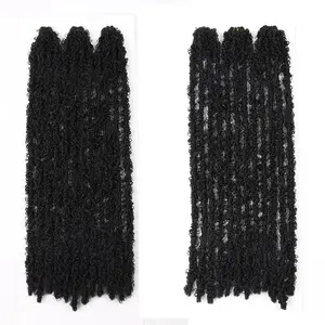 पूर्व looped ब्रेडिंग बाल 14 18 20 28 के साथ 36 इंच व्यथित अशुद्ध जंबो तितली Locs crochet बाल रंग
