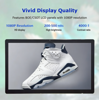 Afficheur numérique LCD 1080P 43 pouces avec Android intégré, CMS, kiosque intérieur, publicité pour ascenseurs et métros