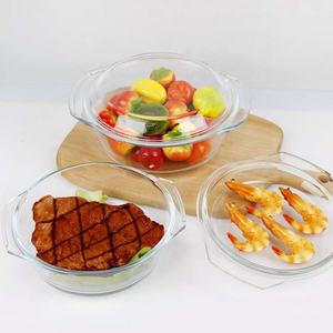 Casseruola rotonda personalizzata <span class=keywords><strong>in</strong></span> <span class=keywords><strong>vetro</strong></span> <span class=keywords><strong>borosilicato</strong></span> trasparente alto con coperchio <span class=keywords><strong>in</strong></span> <span class=keywords><strong>vetro</strong></span> 2.0L 2.5L 3.0L - Product Image 4