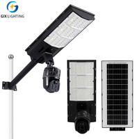 Lampe solaire de surveillance LED GJX GJX-GH136-200W 200W, étanche, caméra extérieure, stockage sur carte mémoire, surveillance intelligente