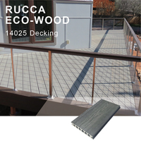 Moderne 3D Gaufrage Co-Extrusion WPC Plancher Composite Pont 18mm D'épaisseur Lisse Technique pour Jardin Usage Extérieur Bon Prix