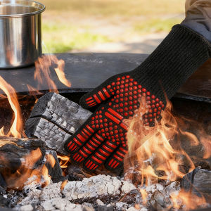 Guantes de Horno de Silicona Resistentes al Calor, para <span class=keywords><strong>Microondas</strong></span>, Impermeables, de Silicona y Algodón, Venta al Por Mayor - Product Image 5