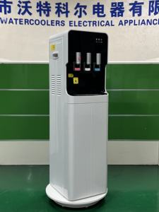 Distributore di refrigeratore d'acqua di lusso 3 rubinetti compressore di raffreddamento in plastica distributore di acqua in bottiglia caldo e freddo - Product Image 2