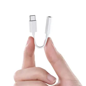 USB C型至3.5插孔耳机适配器USB C 3 5毫米音频电缆转换器适用于IPhone 15 Pro MAX辅助电缆适用于Android