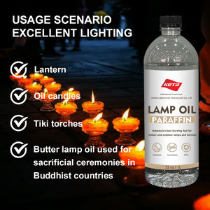 Transparentes rauchfreies und geruchloses Lampenöl sicheres und brennbares flüssiges Paraffinlampenöl im Innen- und Außenbereich - Product Image 2
