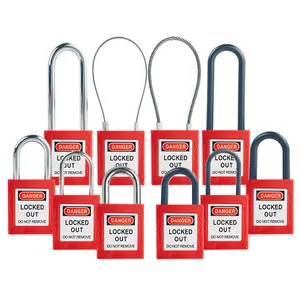 Produttore OEM in cina tagout lucchetto fissato e chiavi di blocco sicuro lucchetto di sicurezza dispositivo di lucchetto di sicurezza industriale