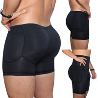 Sous-vêtements sexy pour hommes, sous-vêtements releveurs de fesses, sous-vêtements de contrôle du ventre, caleçons rembourrés avec 4 coussinets amovibles