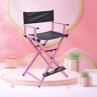 Chaise de juge pliante en aluminium léger de luxe, avec dossier, portable, adaptée aux plages en plein air, avec design à pieds hauts.