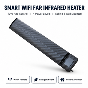 <span class=keywords><strong>Radiateur</strong></span> Infrarouge Électrique JHHeatsup à Onde Longue avec Contrôle Wifi et Écran LCD, Chauffage Rapide pour Patio, Maison, Salle de Yoga et Salle de Sport - Product Image 2